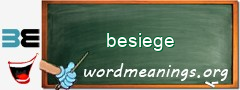 WordMeaning blackboard for besiege